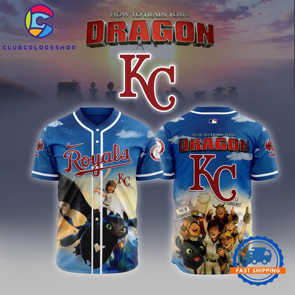 MLB Kansas City Royals How To Train Your Dragon Baseball Jersey