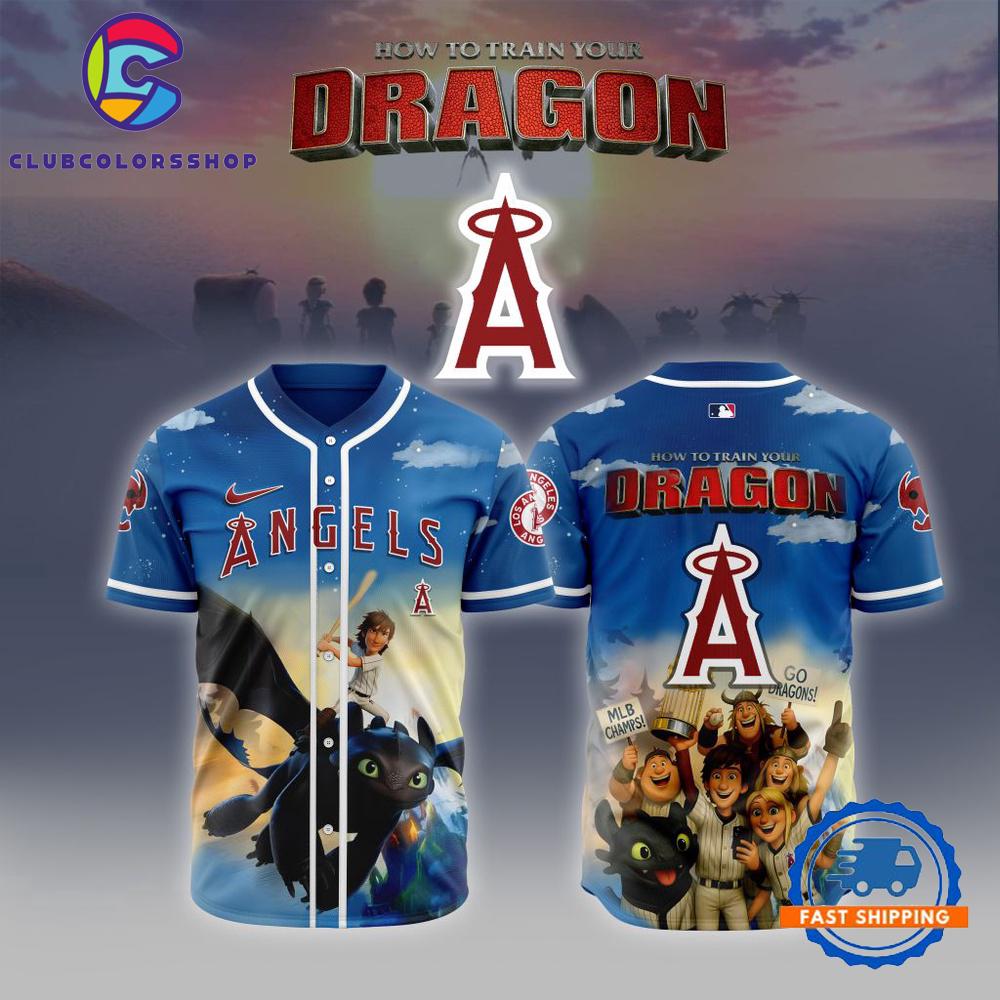 MLB Los Angeles Angels How To Train Your Dragon Baseball Jersey