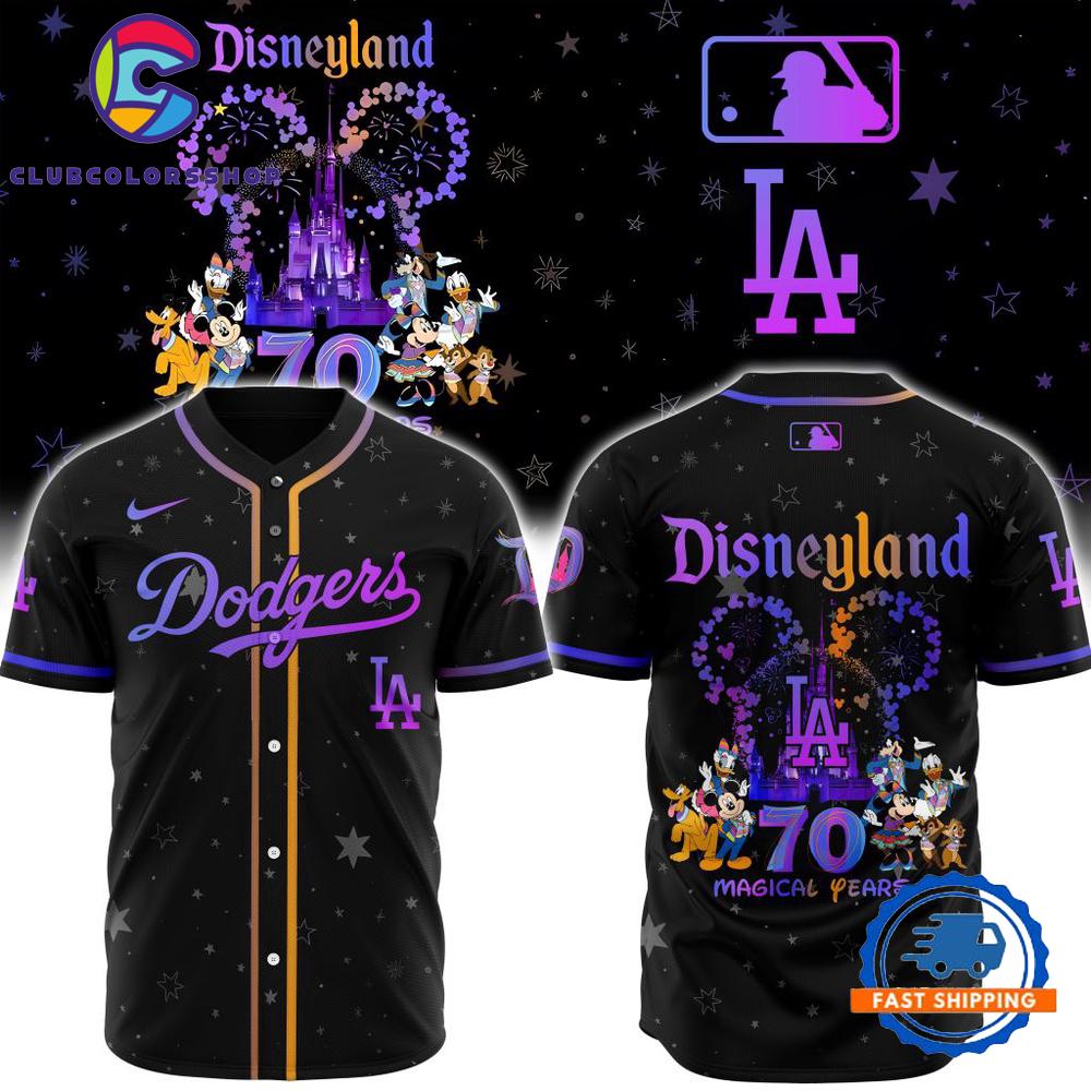 MLB Los Angeles Dodgers x Disneyland 70 Magical Years Baseball Jersey