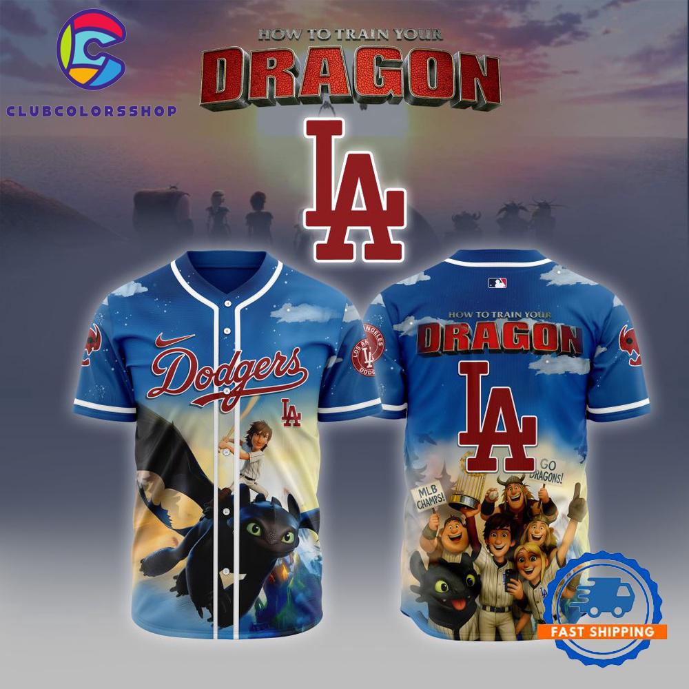 MLB Los Angeles Dodgers How To Train Your Dragon Baseball Jersey