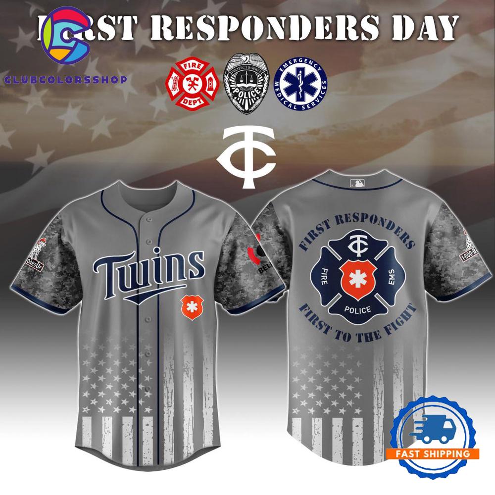 MLB Minnesota Twins First Responders Day Baseball Jersey