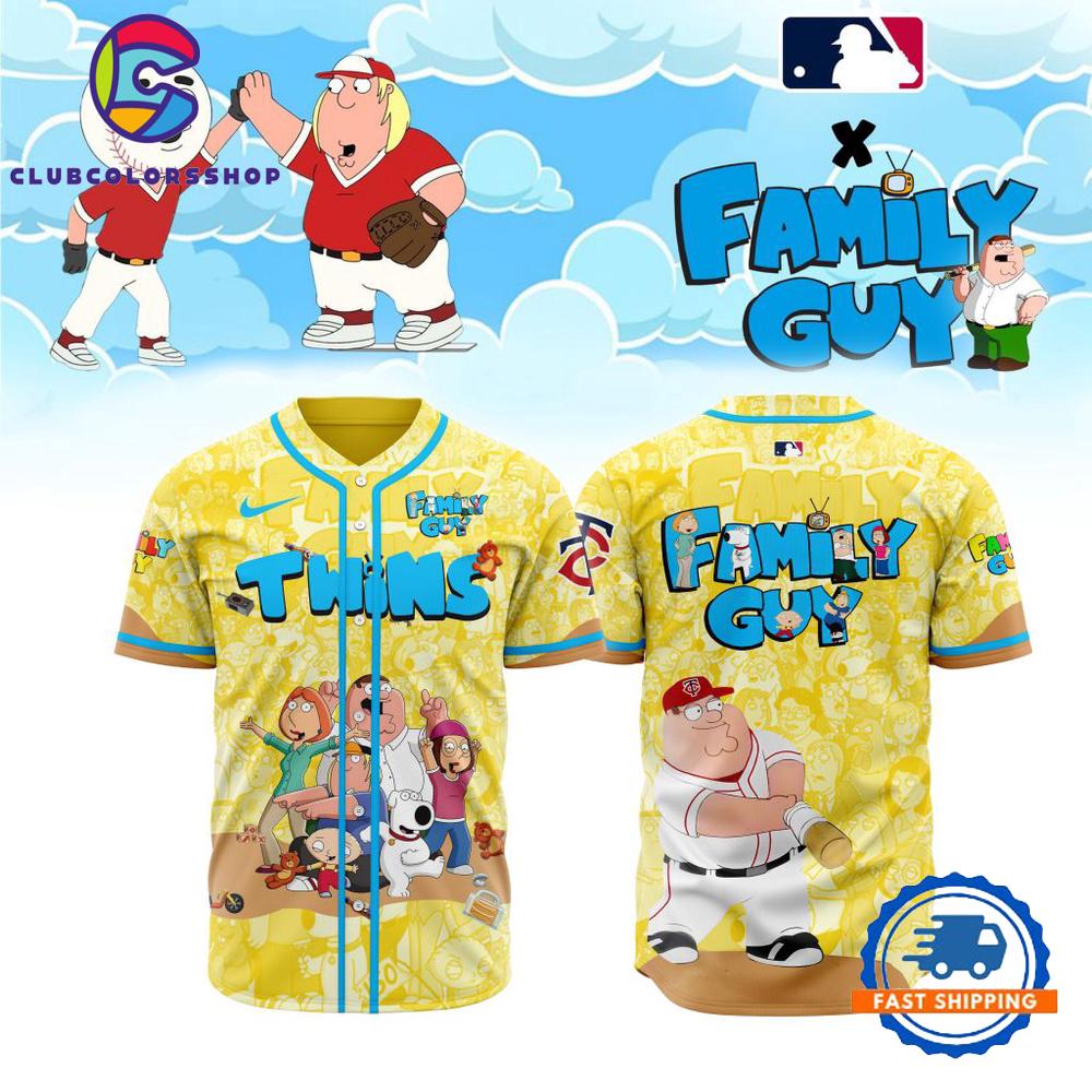 MLB Minnesota Twins x Family Guy Baseball Jersey