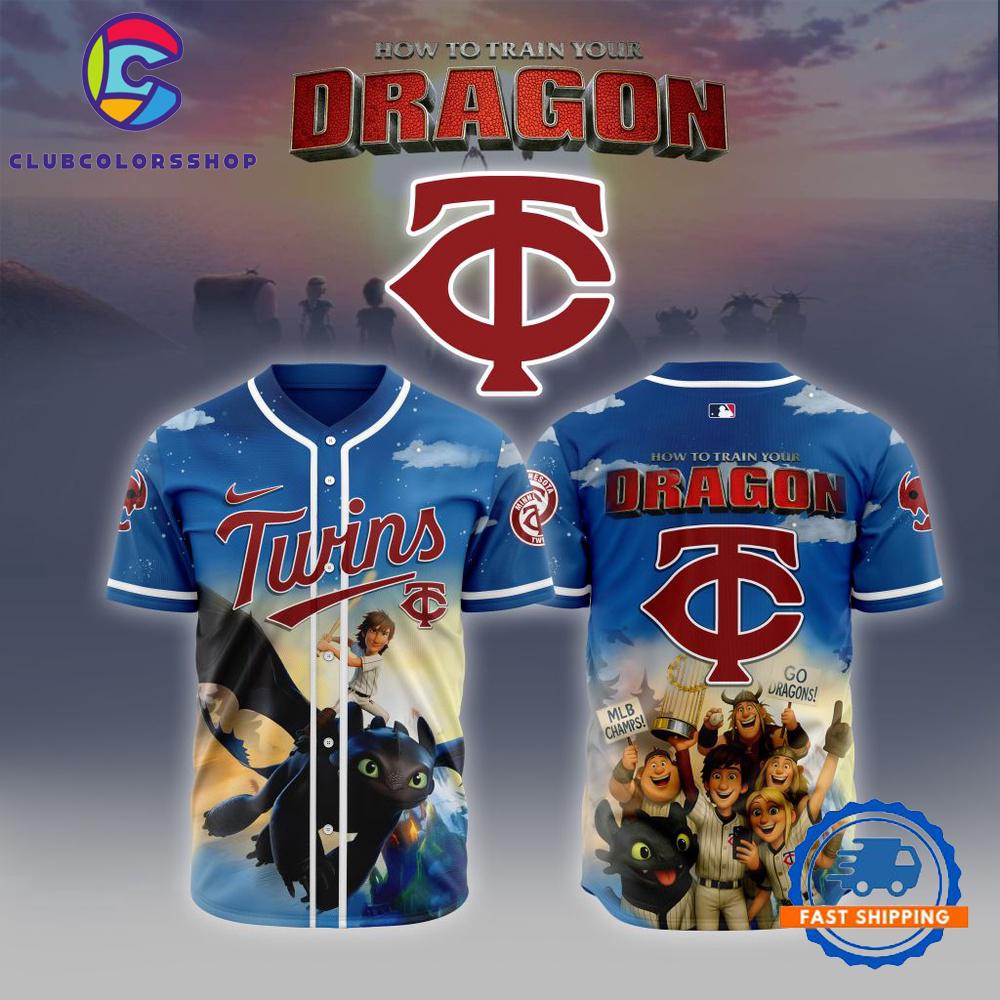 MLB Minnesota Twins How To Train Your Dragon Baseball Jersey