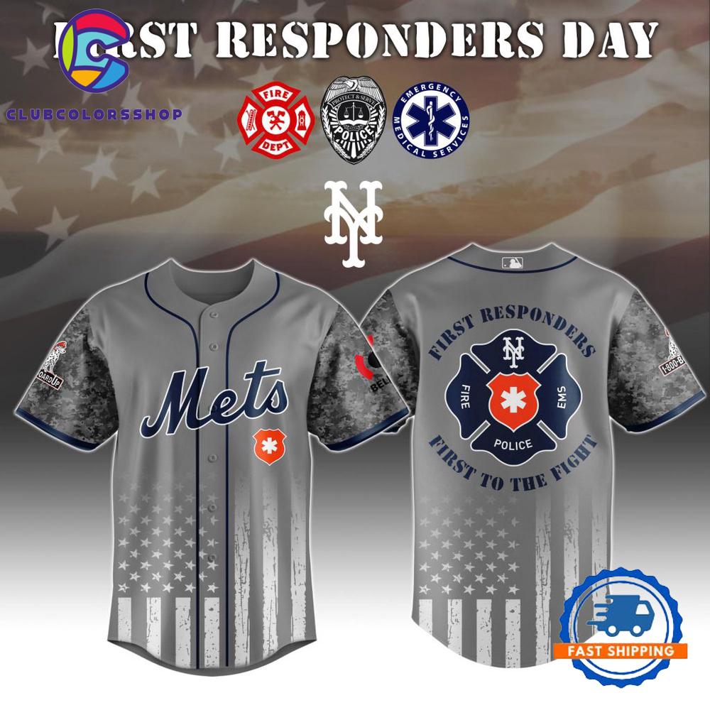 MLB New York Mets First Responders Day Baseball Jersey