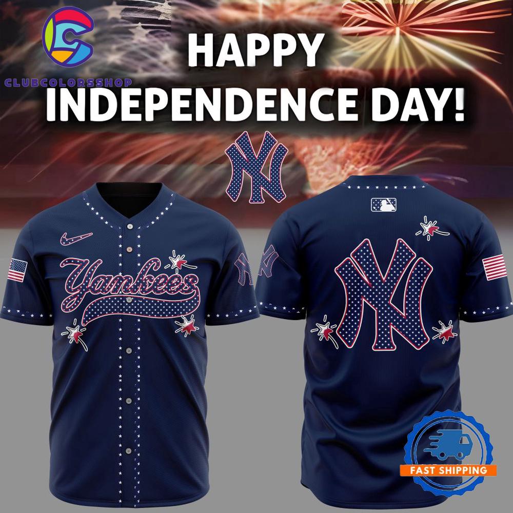 MLB New York Yankees Happy Independence Day Baseball Jersey