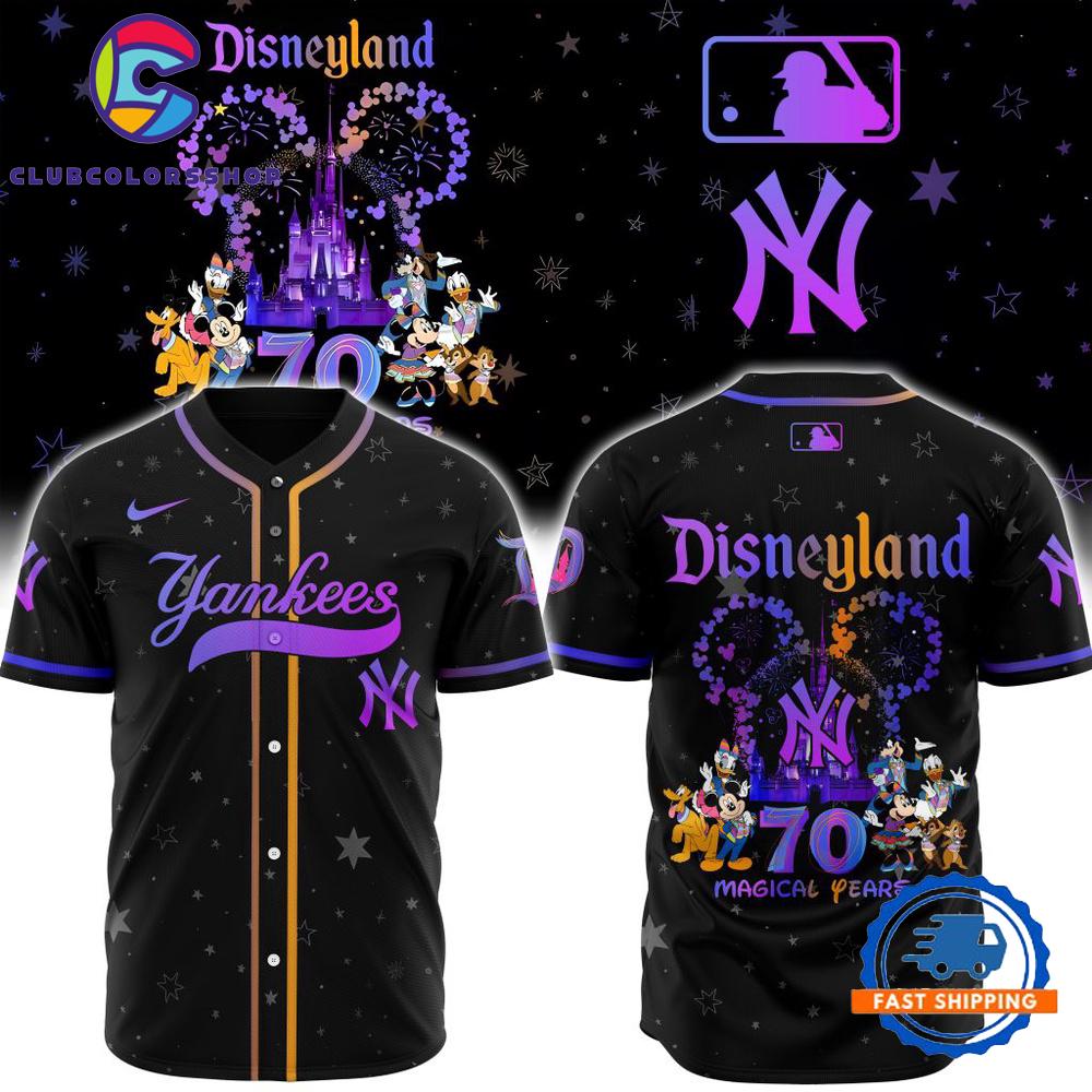 MLB New York Yankees x Disneyland 70 Magical Years Baseball Jersey