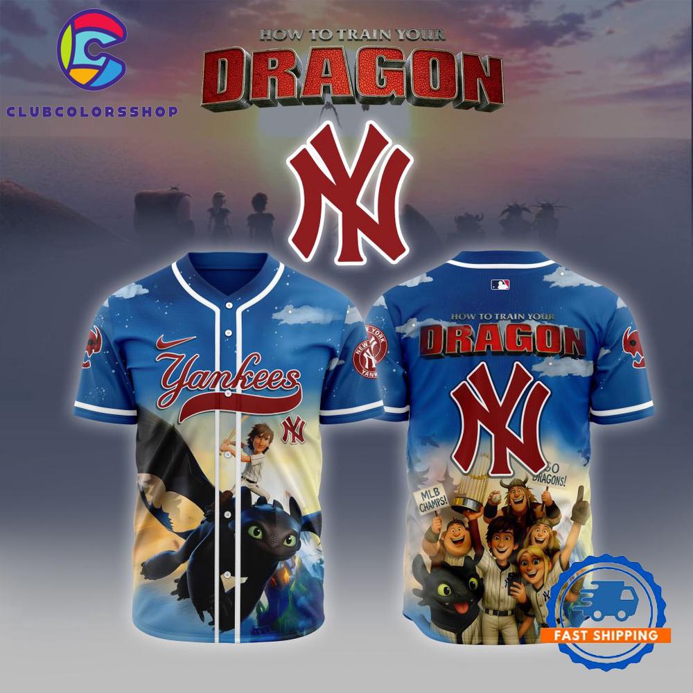 MLB New York Yankees How To Train Your Dragon Baseball Jersey