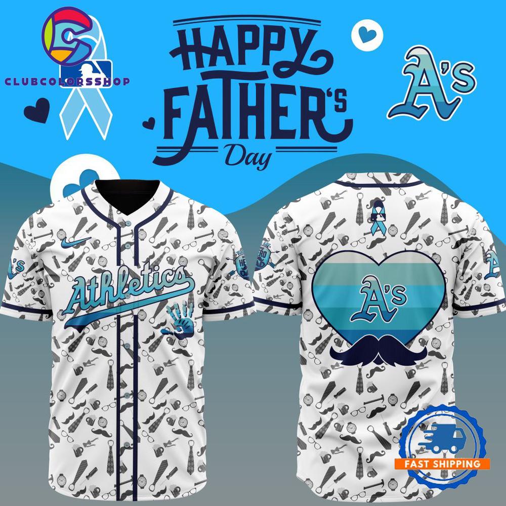 MLB Oakland Athletics Happy Father’s Day Baseball Jersey