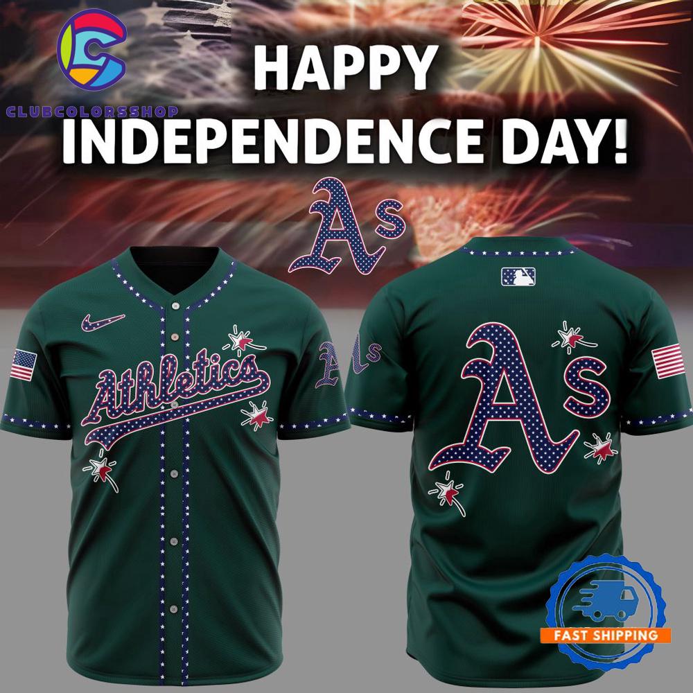 MLB Oakland Athletics Happy Independence Day Baseball Jersey