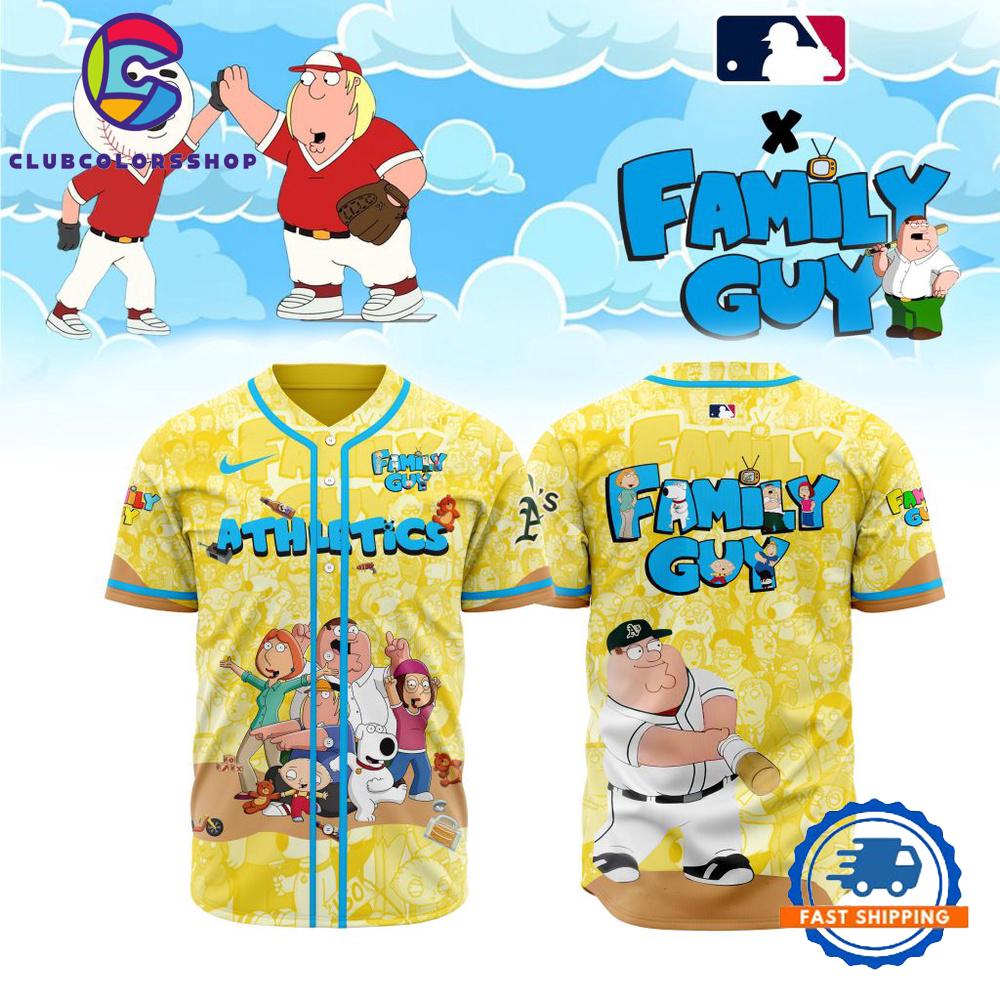 MLB Oakland Athletics x Family Guy Baseball Jersey