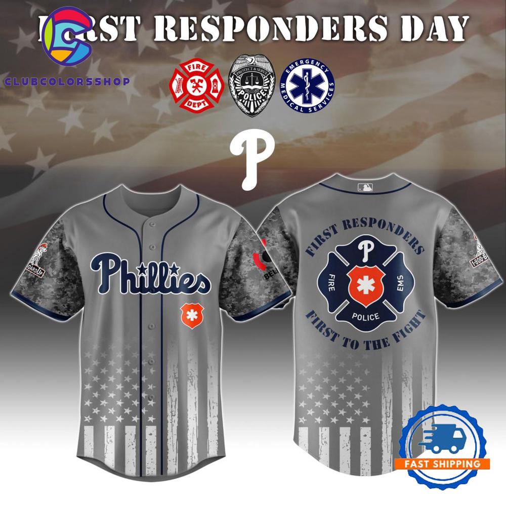 MLB Philadelphia Phillies First Responders Day Baseball Jersey