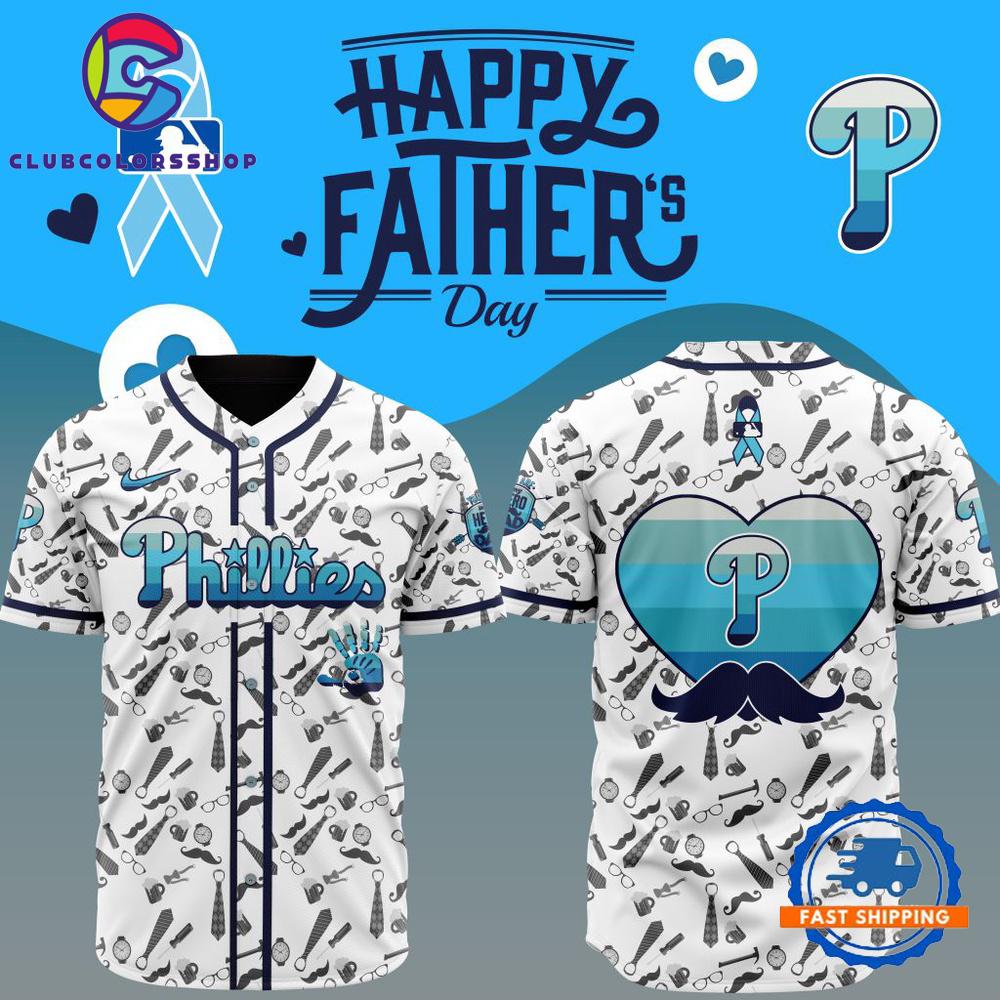 MLB Philadelphia Phillies Happy Father’s Day Baseball Jersey