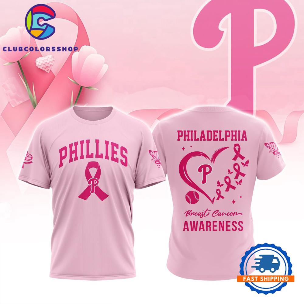 MLB Philadelphia Phillies Pink Breast Cancer Awareness Design T Shirt, Hoodie, Sweatshirt