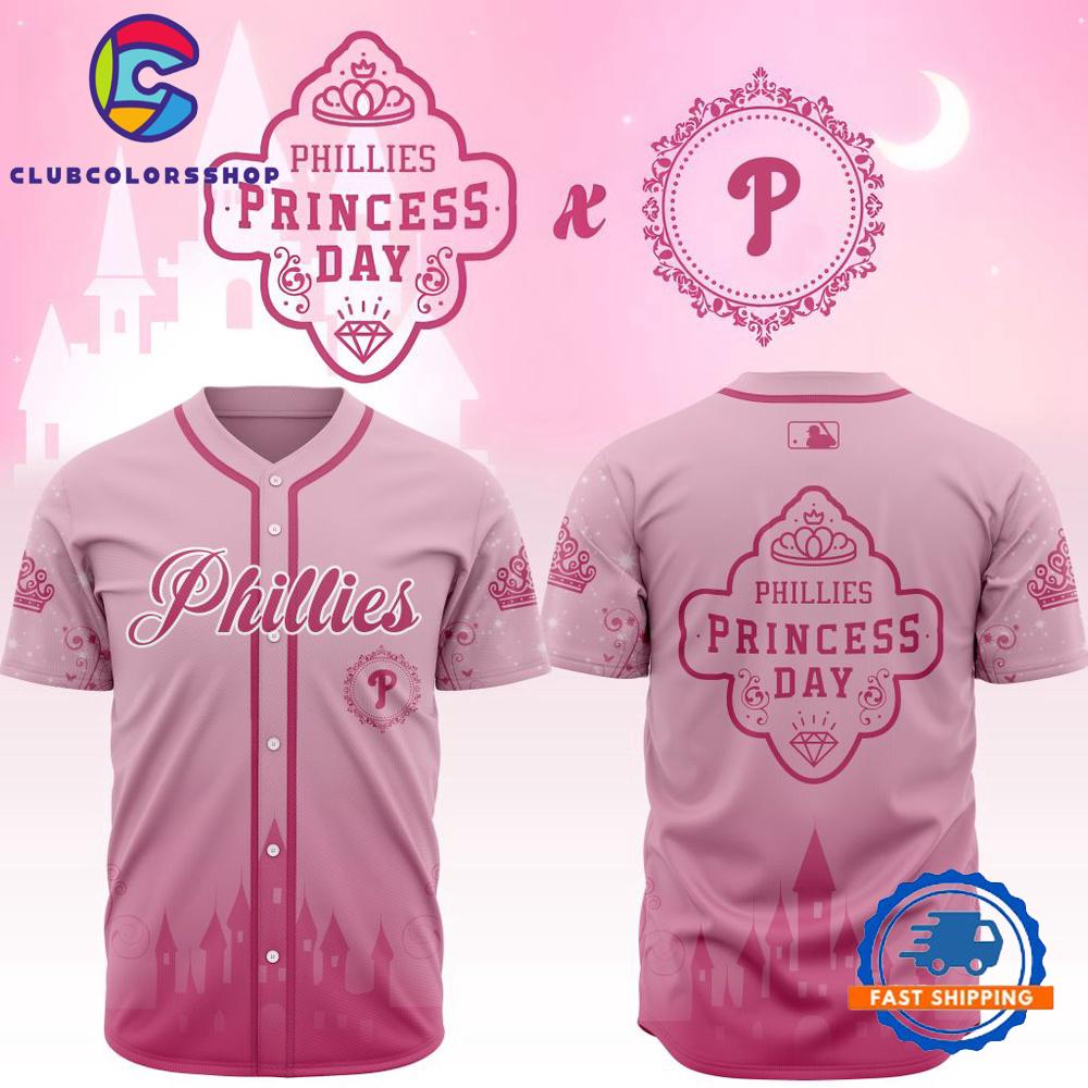 MLB Philadelphia Phillies Princess Day Design Baseball Jersey