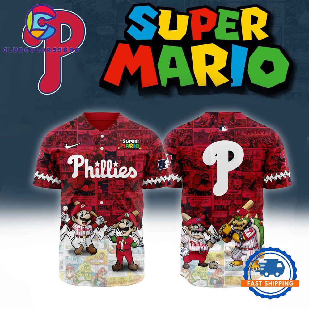 MLB Philadelphia Phillies x Super Mario Baseball Jersey