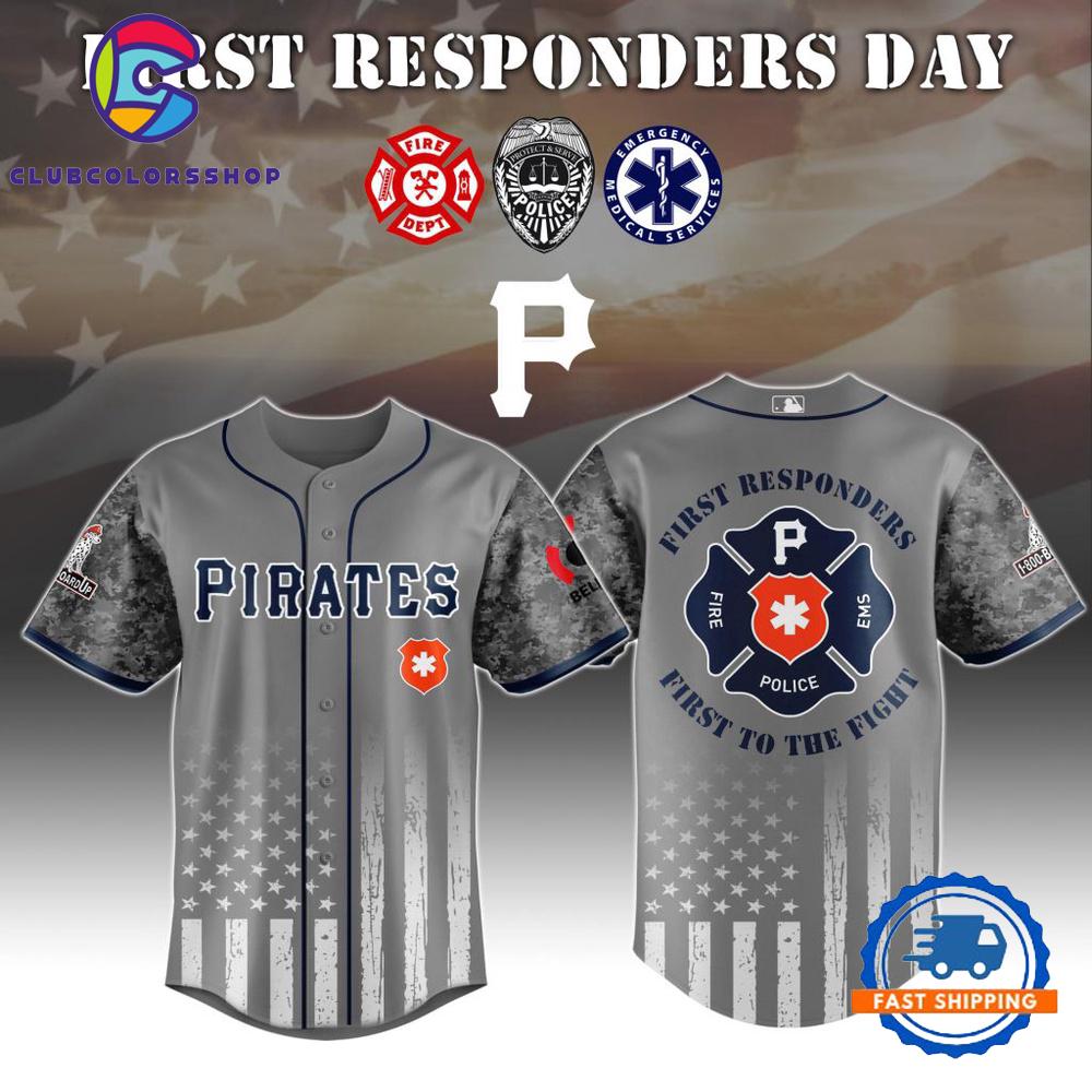MLB Pittsburgh Pirates First Responders Day Baseball Jersey