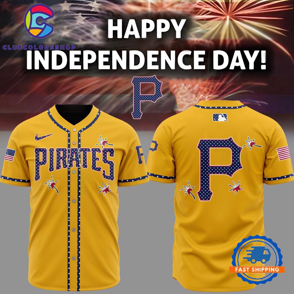 MLB Pittsburgh Pirates Happy Independence Day Baseball Jersey