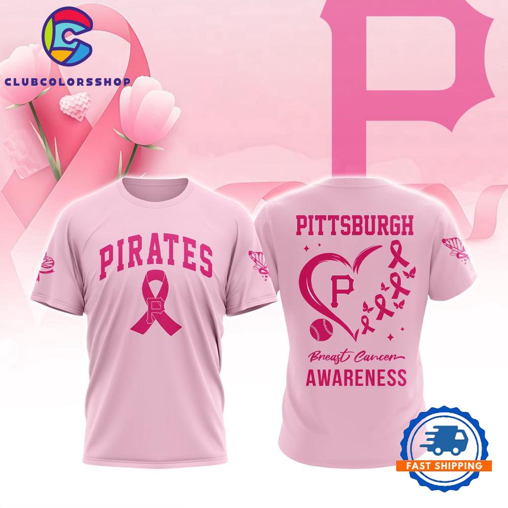MLB Pittsburgh Pirates Pink Breast Cancer Awareness Design T Shirt, Hoodie, Sweatshirt