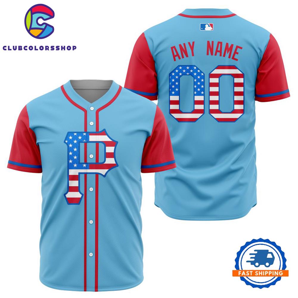 MLB Pittsburgh Pirates Special 4th Of July Baseball Jersey