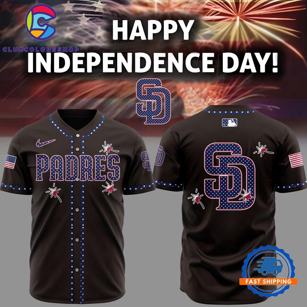 MLB San Diego Padres Happy Independence Day Baseball Jersey