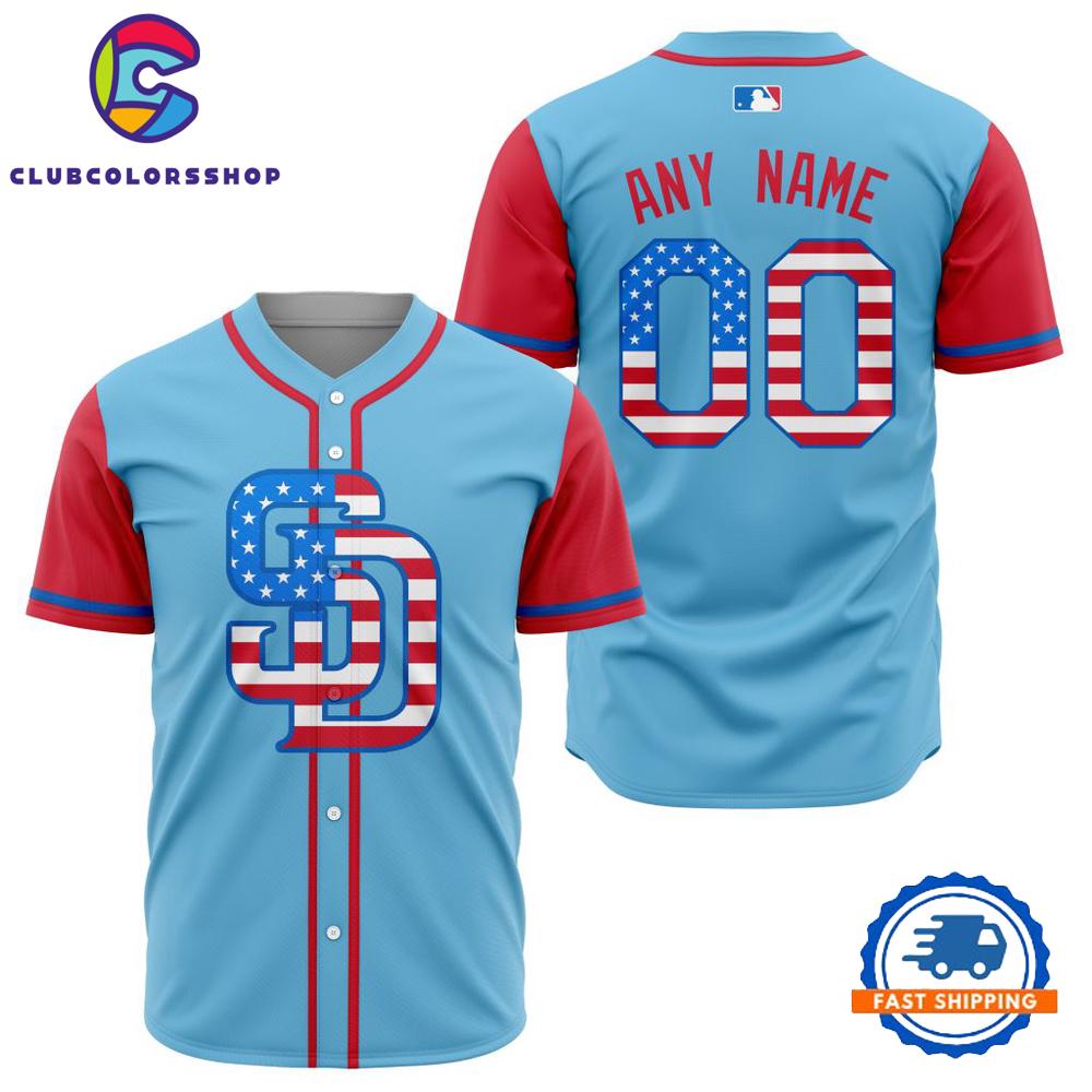MLB San Diego Padres Special 4th Of July Baseball Jersey