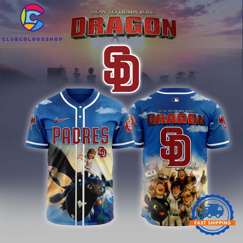 MLB San Diego Padres How To Train Your Dragon Baseball Jersey