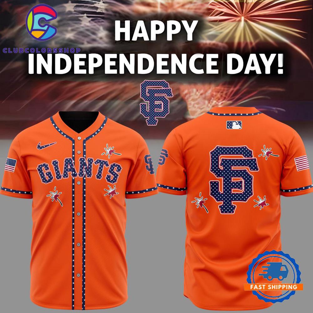 MLB San Francisco Giants Happy Independence Day Baseball Jersey