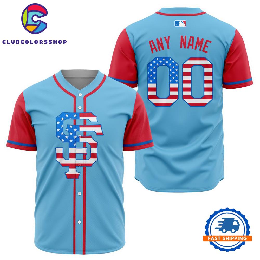 MLB San Francisco Giants Special 4th Of July Baseball Jersey