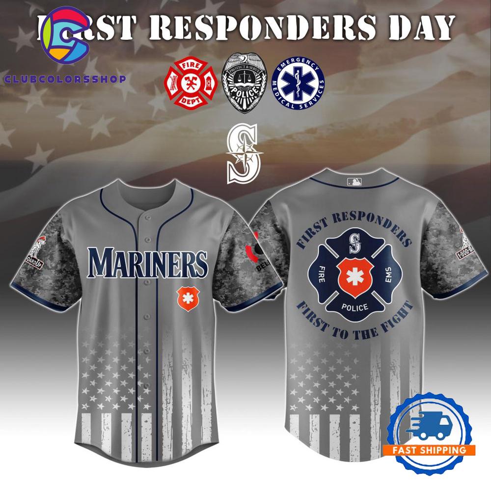MLB Seattle Mariners First Responders Day Baseball Jersey