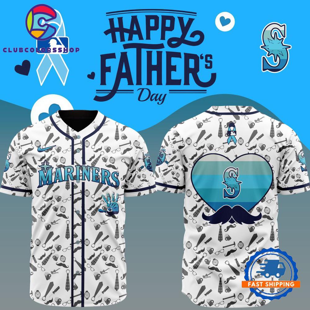 MLB Seattle Mariners Happy Father’s Day Baseball Jersey
