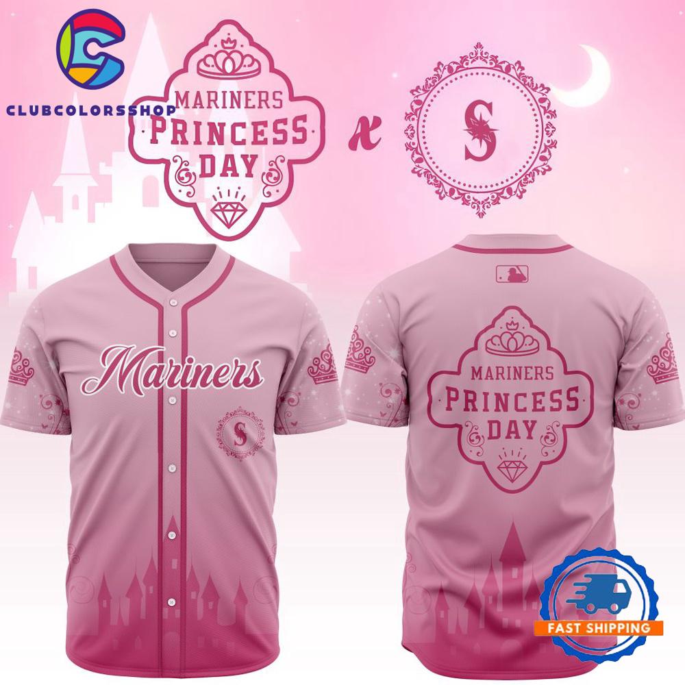 MLB Seattle Mariners Princess Day Design Baseball Jersey