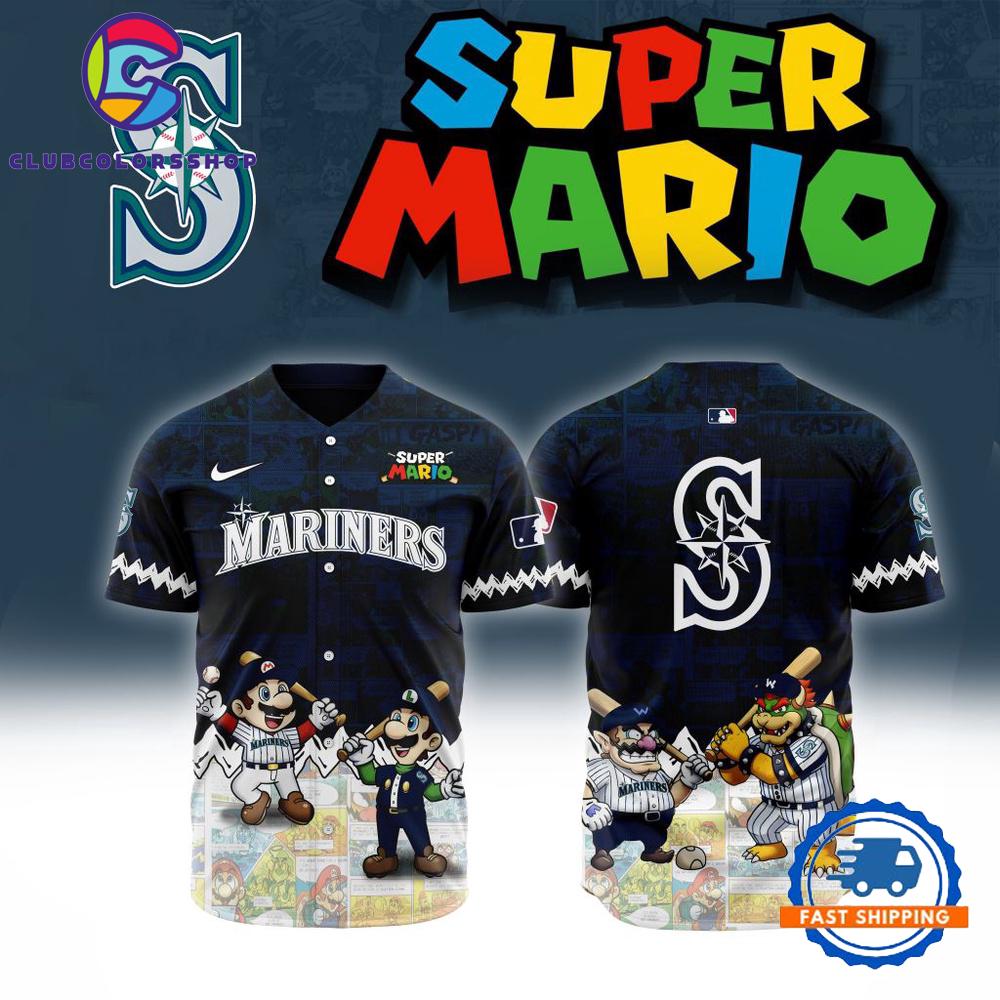 MLB Seattle Mariners x Super Mario Baseball Jersey