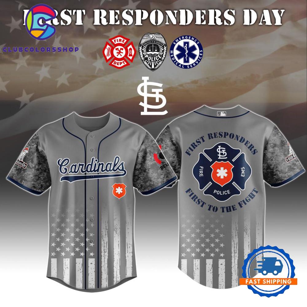 MLB St. Louis Cardinals First Responders Day Baseball Jersey