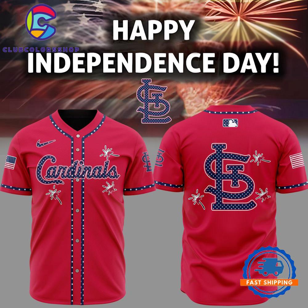 MLB St. Louis Cardinals Happy Independence Day Baseball Jersey