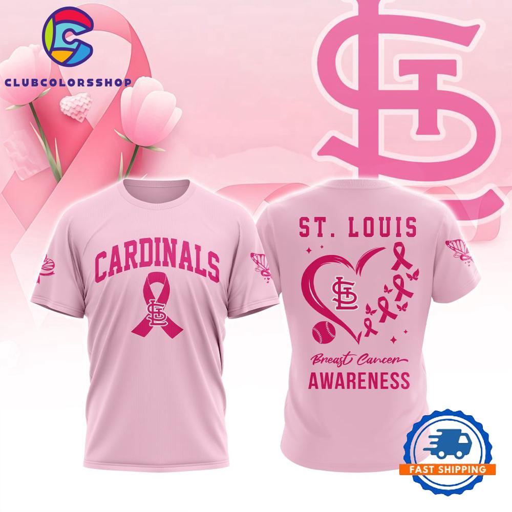 MLB St. Louis Cardinals Pink Breast Cancer Awareness Design T Shirt, Hoodie, Sweatshirt