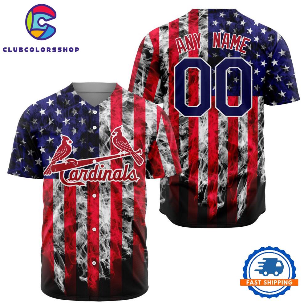 MLB St. Louis Cardinals Special Independence Day 4th Of July Design Baseball Jersey