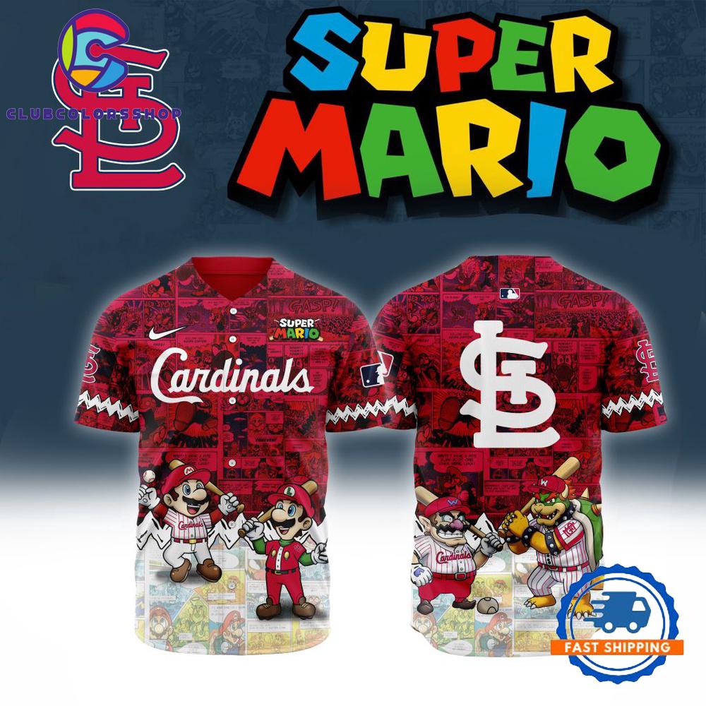 MLB St. Louis Cardinals x Super Mario Baseball Jersey
