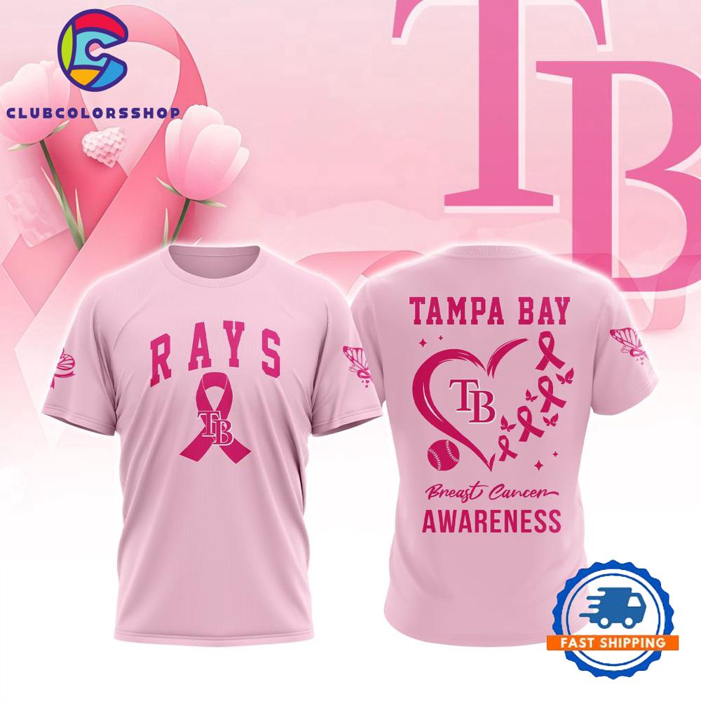MLB Tampa Bay Rays Pink Breast Cancer Awareness Design T Shirt, Hoodie, Sweatshirt