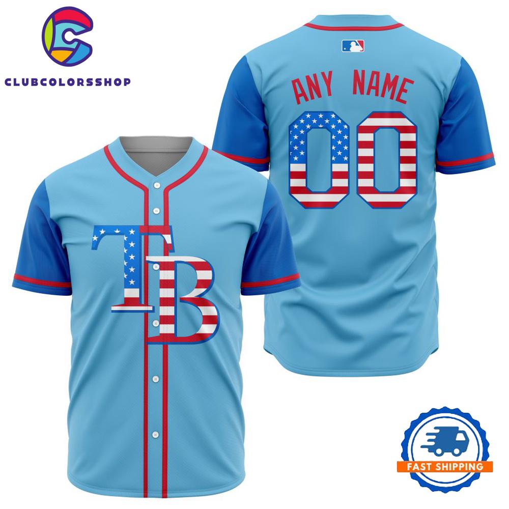 MLB Tampa Bay Rays Special 4th Of July Baseball Jersey