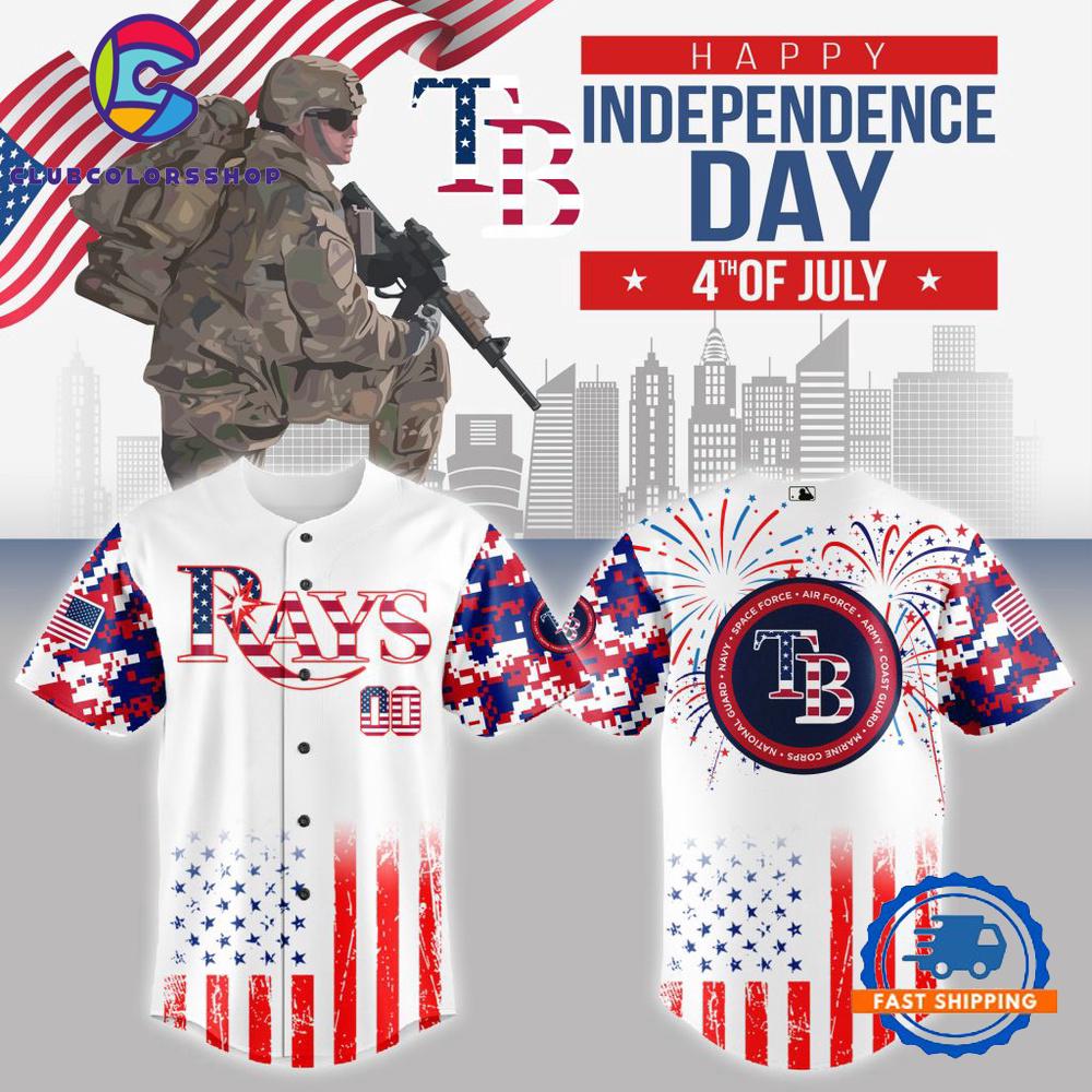 MLB Tampa Bay Rays The 4th Of July Military Baseball Jersey