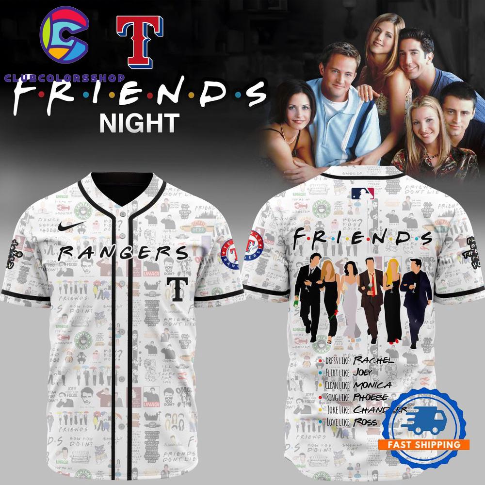 MLB Texas Rangers x Friends Baseball Jersey