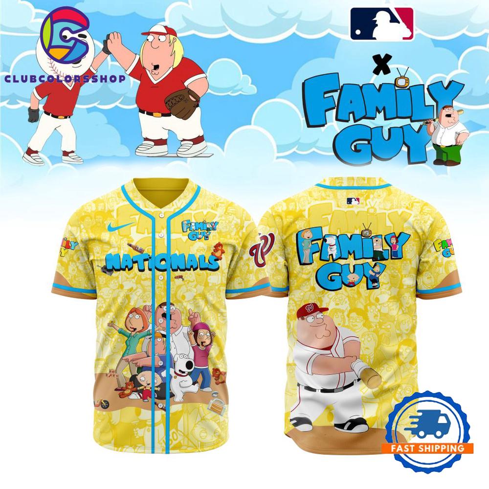MLB Washington Nationals x Family Guy Baseball Jersey