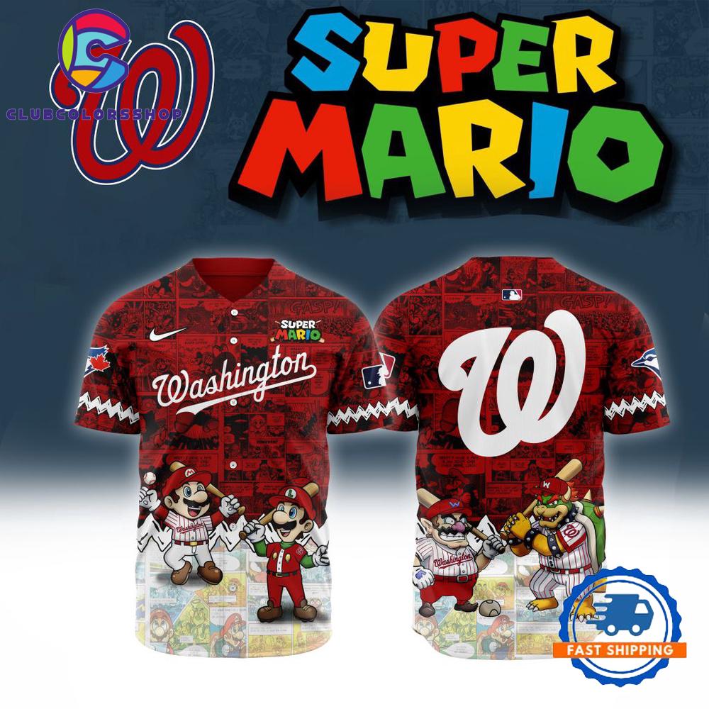 MLB Washington Nationals x Super Mario Baseball Jersey