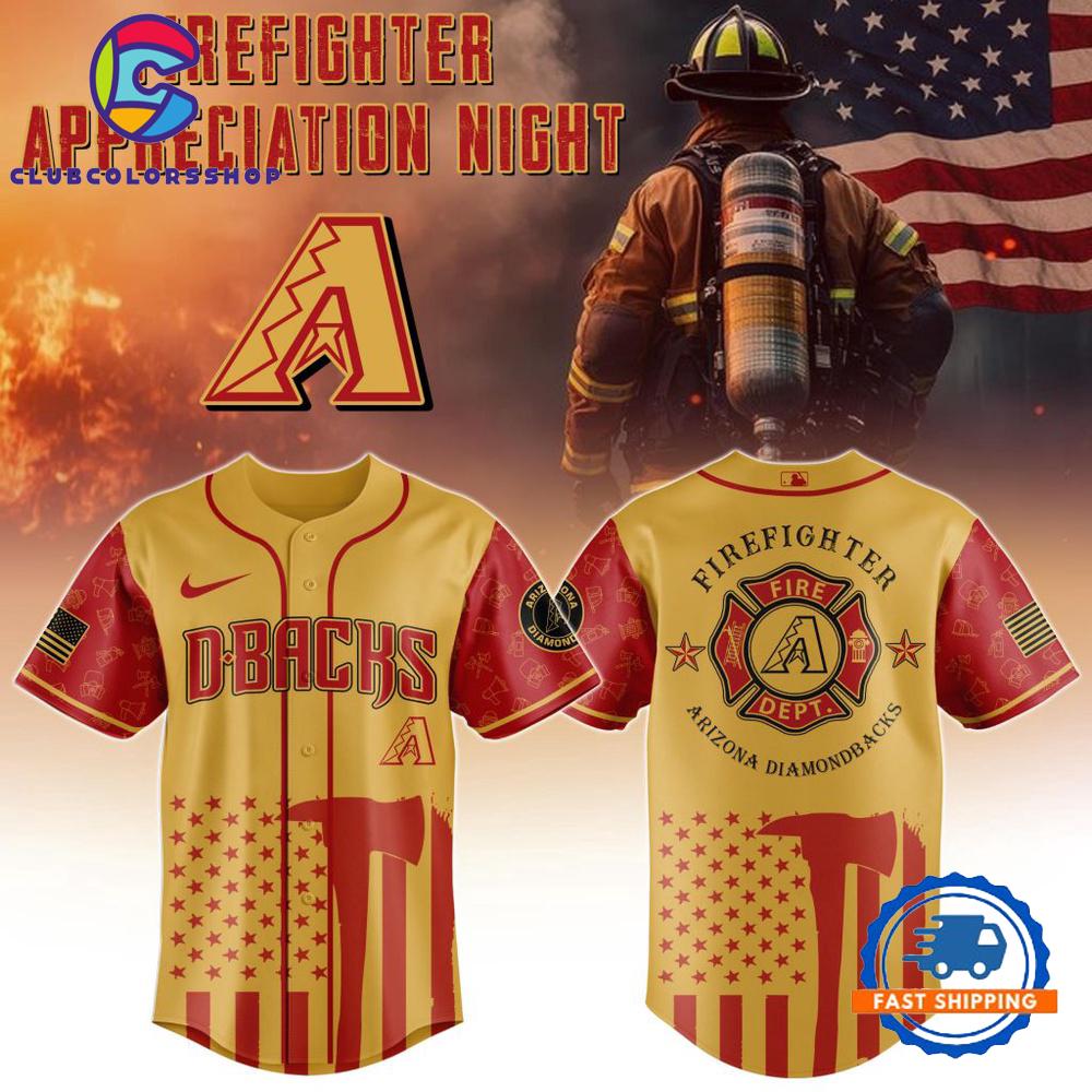 MLB Arizona Diamondbacks Firefighter Appreciation Baseball Jersey