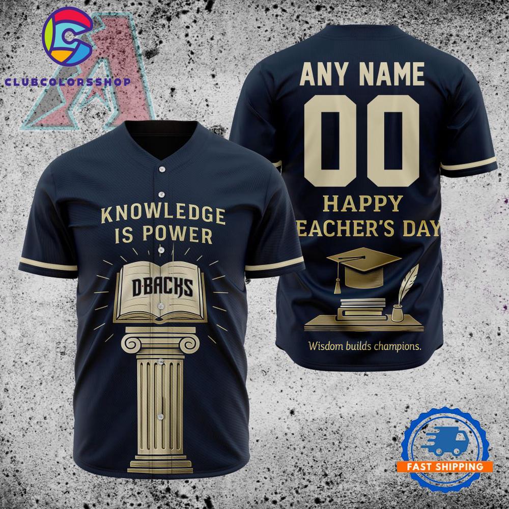 MLB Arizona Diamondbacks Happy Teacher’s Day Baseball Jersey