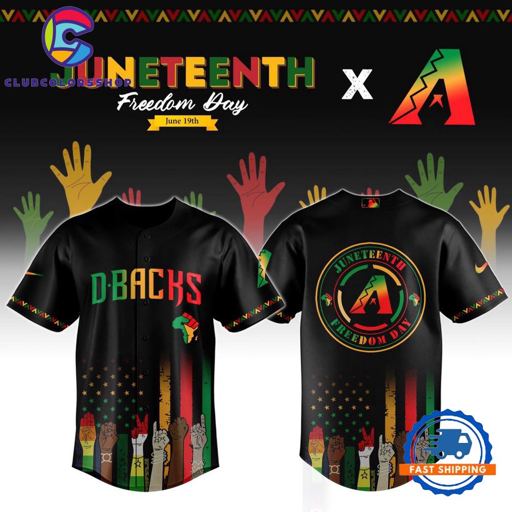 MLB Arizona Diamondbacks Juneteenth Freedom Day Baseball Jersey