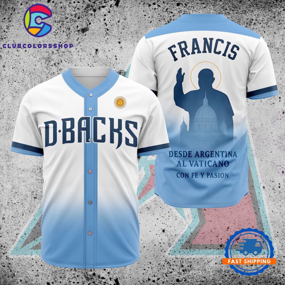 MLB Arizona Diamondbacks Pray For Pope Francis Baseball Jersey