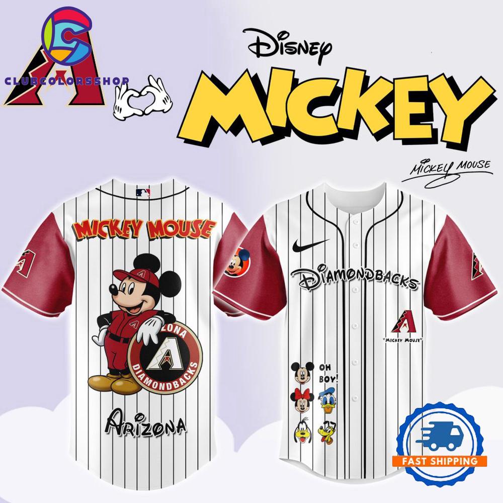 MLB Arizona Diamondbacks x Mickey Mouse And Friends Baseball Jersey