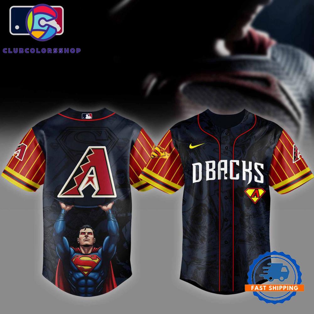 MLB Arizona Diamondbacks x Superman Design Baseball Jersey