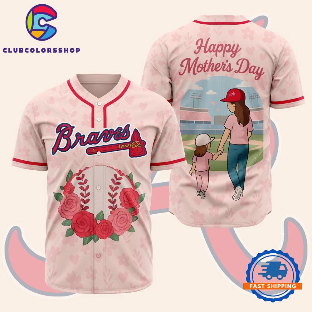 MLB Atlanta Braves Happy Mother’s Day Baseball Jersey